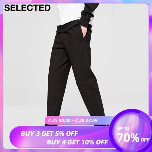 SELECTED Winter Mens Letter Pattern Fashion Sports Loose Pants S|420414057