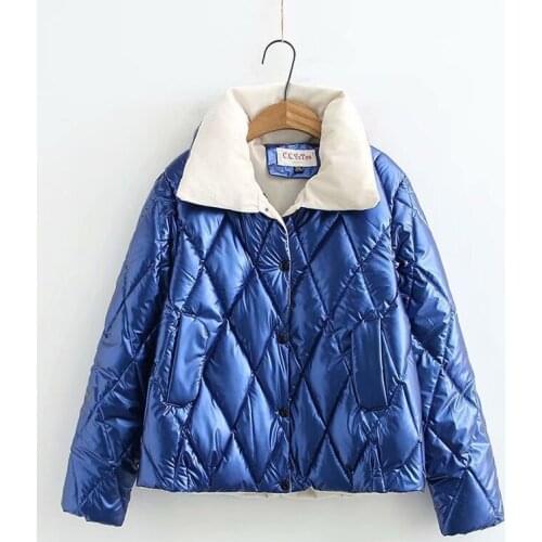 New Glossy Waterproof Female Jacket Parka 2019 Winter Jacket Women Fashion Windproof Warm Padded Down Parkas Female Coat Women