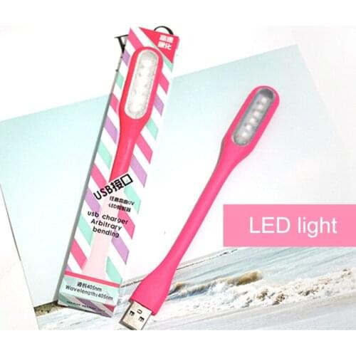 New Hot Nail Dryer Lamp 405nm LED UV Lamp Light Support USB Charger Nail Gel Machine SMR88