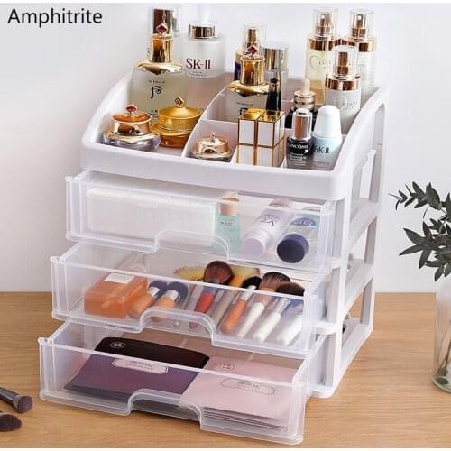 Make Up Storage Box Drawer Organic Jewellery Storage Box Four-layer Cosmetic Display Rack Plastic Box Lipstick Drawer Storage