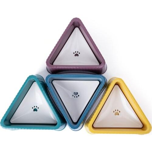 Dog Drinking Water Bowl Floating Non-Wetting Mouth Cat Bowl Without Spill Drinking Water Dispenser Anti-Dust Plastic Dog Bowl