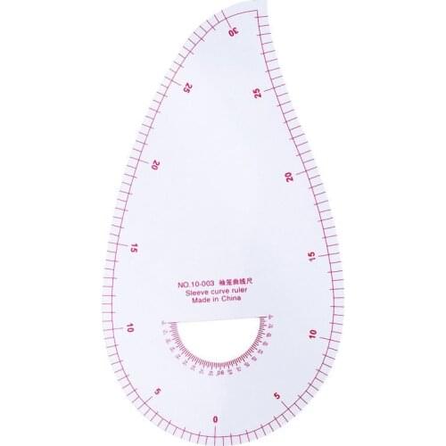 Sewing Ruler Tailor Curve Ruler Plastic Water Drop Cutting Clothing Drawing Craft Sewing Tools Sleeve Curve Ruler