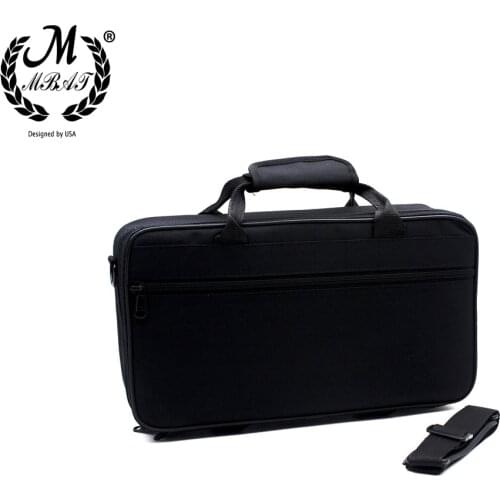 M MBAT Clarinet Gig Carry Bag Black Foam Padded Thicken Oxford Cloth Box Case With Handle Strap Clarinet Protection Accessories