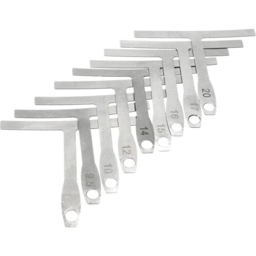 9pcs/set Guitar T-shaped Ruler Neck Fingerboard Fret Tuning And Measuring Caliper Musical Instrument Accessories