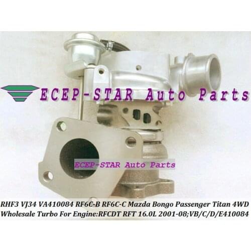 RHF3 VJ34 VA410084 VD410084 RF6CB RF6CC RF6C13700 Turbo Turbocharger For MAZDA Bongo Passenger Titan 4WD 2001-08 RFCDT RFT 16.0L