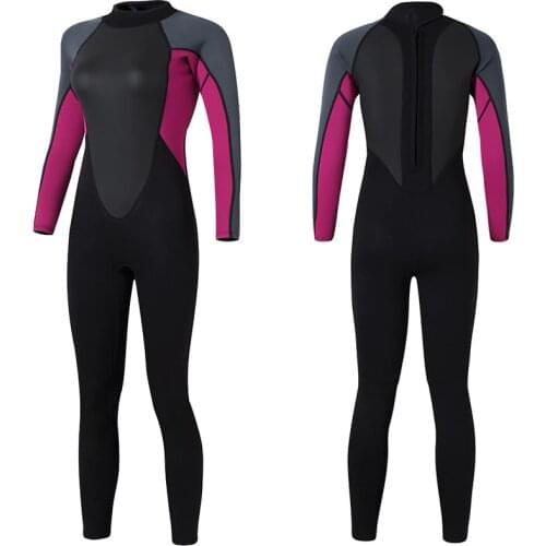 2021 Hot Sale Woman Lady Water Sports Diving Equipment Full Body Surf Suit 3mm Neoprene UV Protection Diving Wetsuit