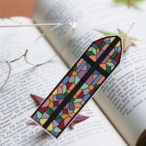 BK101 DIY Craft Stich Cross Stitch Bookmark Christmas Plastic Fabric Needlework Embroidery Crafts Counted New Gifts Kit