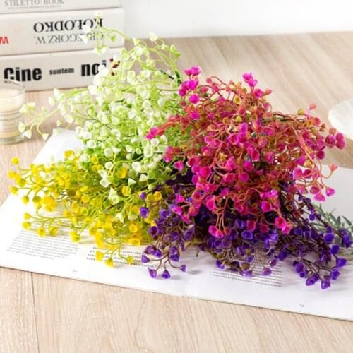 1 Bundle Multicolor Tea Vases for Home Decoration Accessories Fake Daisy Plastic Flower Wedding Decorative Artificial Flowers