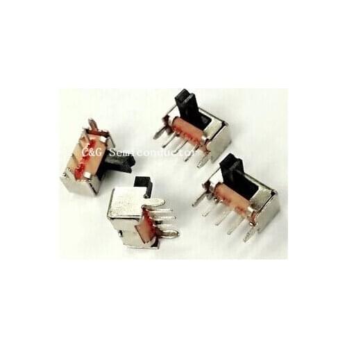 10 Pieces 3 Pin PCB 2 Position 1P2T SPDT Miniature Slide Switch Side Knob
