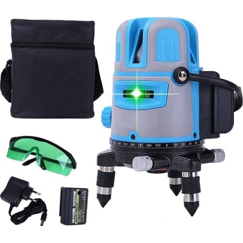2/3/5 Lines Green Laser Level Self-leveling Laser Level Horizontal Vertical 360 Degree Adjustment Laser Levels Higher Visibility