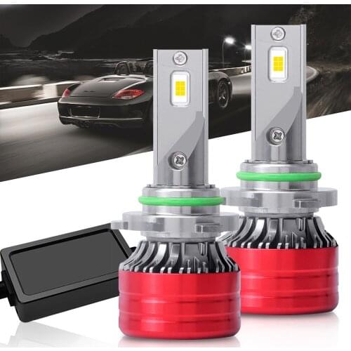 2021 Aviation Aluminum M5 Turbo LED Car Headlight Foglight 24w 8000lm 9006 HB6 DRL Waterproof Easy Install Bulbs Source