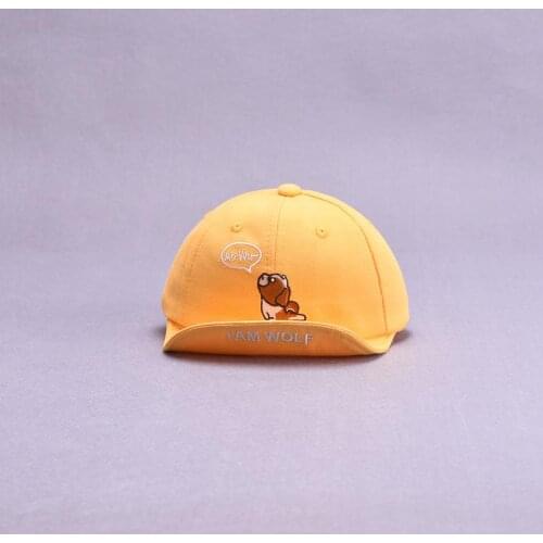 2021 Spring Summer Cartoon dog embroidery cotton Casquette Baseball Cap Adjustable Snapback Hats for child boy and girl 157