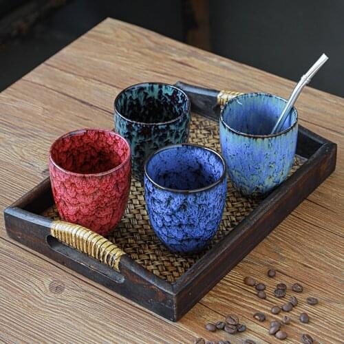250ML Japanese Style Kiln Change Chinese Ceramic Tea Cup Ceramic Kung Fu Cup Ceramic Drink Utensils Process Insulation Cup