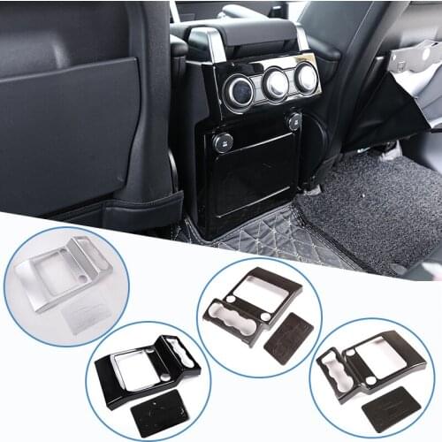 Car Accessories For Land Rover Discovery 5 LR5 L462 2017 2018 2019 2020 ABS chrome/Carbon Fiber Texture Rear Air Vent Frame Trim