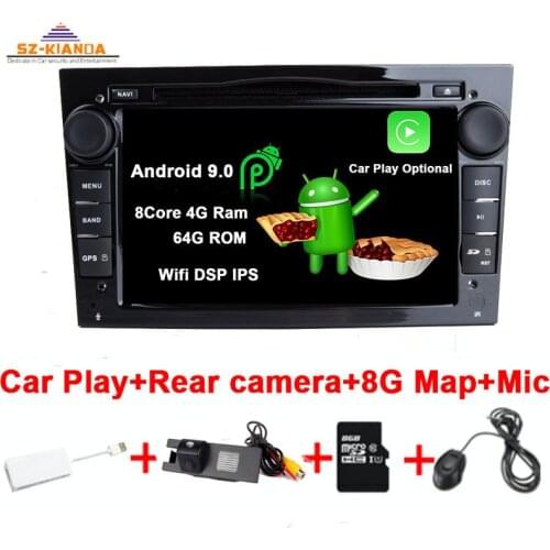 Car Play Android 9.0 CAR GPS for Opel Vauxhall Astra H G J Vectra Antara Zafira Corsa Vivaro Meriva Wifi Bluetooth Radio Stereo