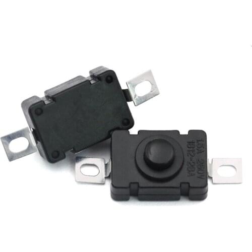 Free shipping 100PCS KAN-28 1.5A250V Flashlight Switches Self Locking SMD Type 18 x 12mm Push Button Switches