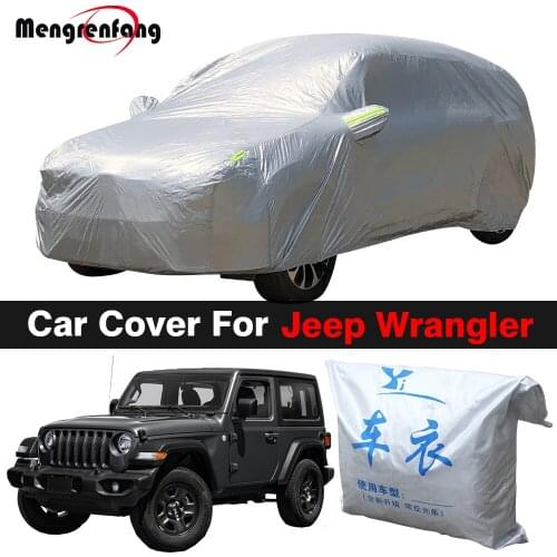 Full Car Cover SUV Outdoor Anti-UV Sun Shade Snow Rain Protection Cover Dustproof For Jeep Wrangler