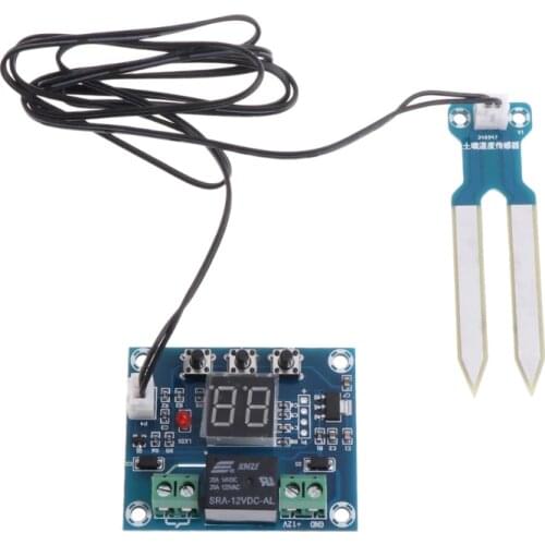DC 12V Soil Moisture Controller Module Humidity Sensor Controller Irrigation System Automatic Watering Module