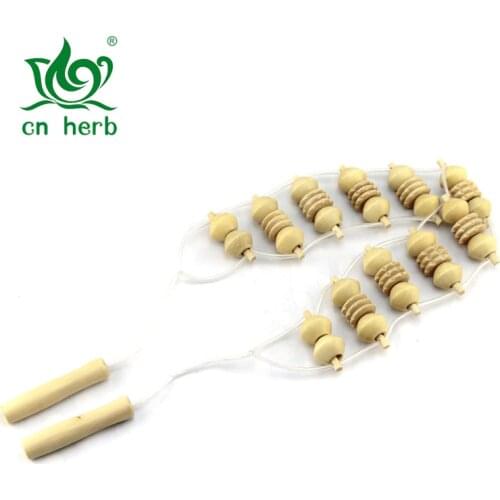 CN Herb Wooden Massager, Hand Pulled Triangle Pull Back Massager, Solid Wood Does Not Ask For Back Itch, Massage Artifact