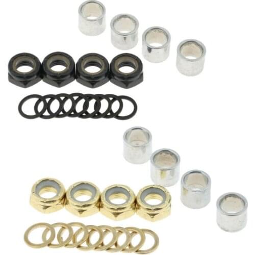 Skateboard Bearing Spacers Washers 8x6mm Nuts Speed Kit Longboard Repair Tool Scooter Skateboarding Parts 11x8mm