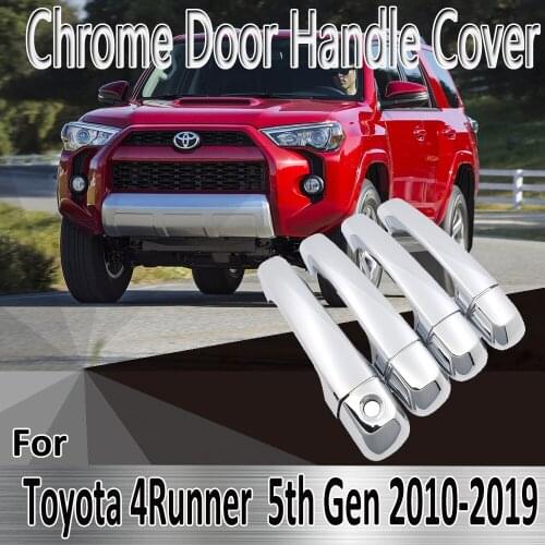 For Toyota 4Runner 4 Runner N280 2010~2019 2011 2012 Styling Stickers Decoration Chrome Door Handle Cover Refit Car Accessorie