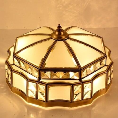 Europe Lustre Crystal Led Chandeliers Lighting Fixtures Copper Bedroom Led Pendant Chandelier Lights Hanging Light Luminarias