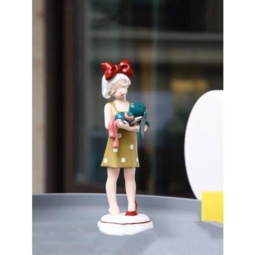 Creative Home Decor Living Room Resin Landing Ornaments Modern Sculpture Art Decoration Accessories Statue Girl Birthday Gifts
