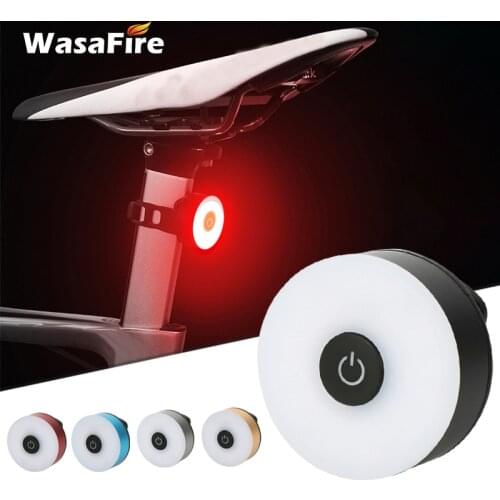 Mini LED Bicycle Tail Light USB Charging Bike Rear Light Waterproof Safety Warning Cycling Light Helmet Backpack Scooter Lamp