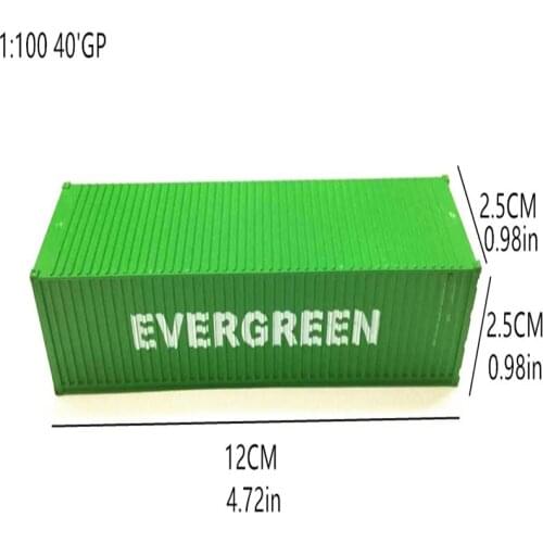 1/100 HO train Model 40 feet container Oceangoing Ship Freighter Boat Accessories Scale model parts