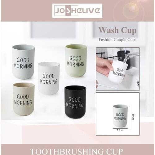 350ml New Nordic Style Travel Portable Toilet Cup Good Morning Toothbrush Bathroom Cup Couple Bathroom Set Cup Toothbrush Holder