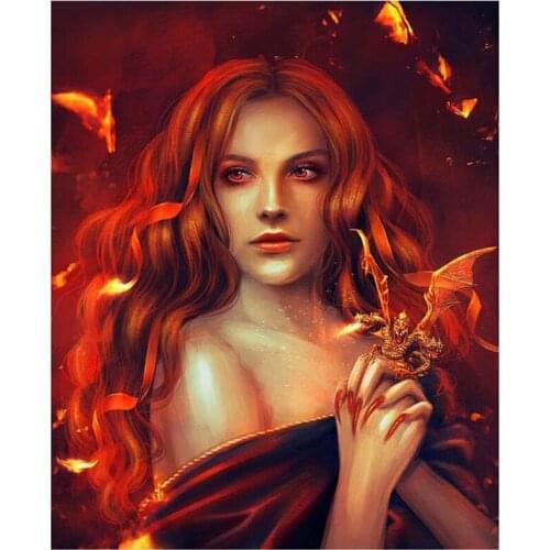 New Arrivals 5D DIY Full Round Diamond Painting Anime Girl Cross Stitch 3D Embroidery Rhinestone Mosaic Home Decor Gift Y365