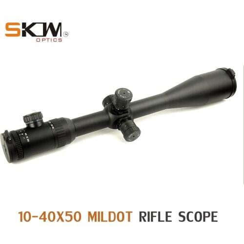 SKWoptics 10-40x50 Side Focus 30 tube rifle scope Long Range .308 .338 Cal Illuminated Hunting Target High quality reticle