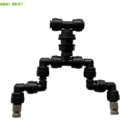 M140 Adjustable 2 Head Reptile Fogger Spray Mist Sprinkler 360° Rotating for Plant Tank Aquarium Aquatic Pet Mist Cooling System