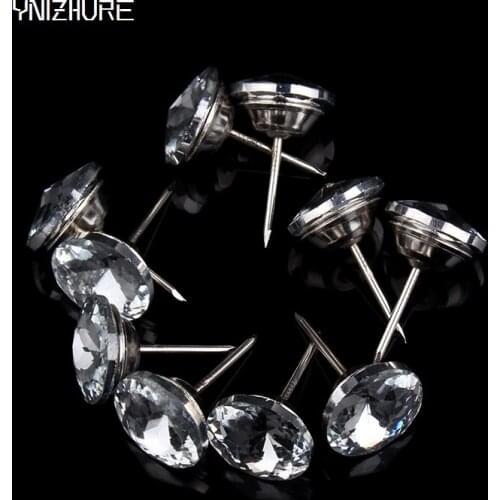 Knob Hot Sale K9 20/25/30mm Crystal Sofa Soft Button Rhinestones Buttons 30pcs/lot Package Buckle Decorative Glass Wholesale