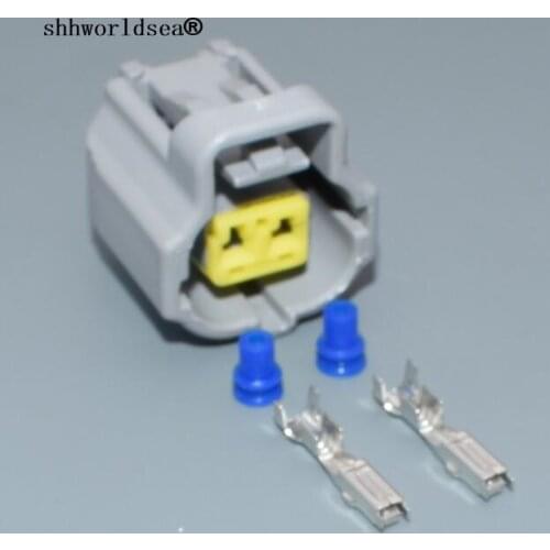 Shhworldsea 178390-1 2 pin 1.8mm car Engine Coolant Temperature Sensor Connector plug auto plug 1JZ-2JZ-1UZ-3SGE For Toyota