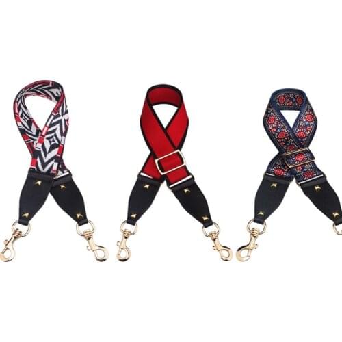 RFID Blocking Shoulder Bag Strap Handbag Adjustable Ethnic Style Crossbody Parts Wide Fabala Replacement Belts Bag Accessory