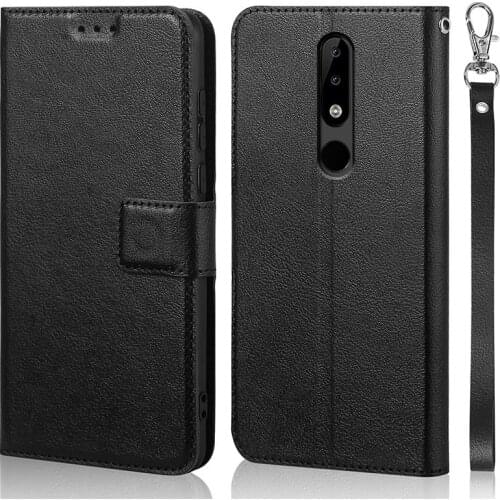 Shockproof magnetic Case for Nokia X5 Phone Case flip leather Case Mobile silicone Shell Cover with card slots