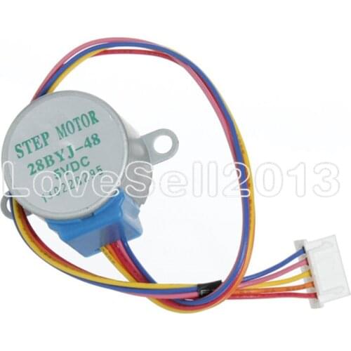 ULN2003 5V 4-phase 5-wire Stepper Motor Gear Motor 28BYJ-48-5V,Micro Mini Electric Step Motor for PIC 51 AVR