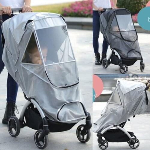 Universal Dust Shield Fly Insect Protection Baby Stroller Full Cover UPF50+ Sun Protection Summer Mosquito Net For Baby Pushchai