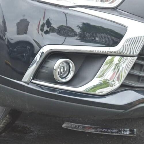 For Mitsubishi ASX RVR Outlander Sport 2016 2017 Car Front Fog Lamp Light Cover Trim Foglight Eyebrow Trim Exterior Accessories