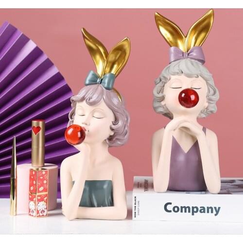 Healing Series TV Cabinet Decoration Hallway Bubble Girl Decoration Home Ornament Nordic Light Luxury Housewarming Gifts