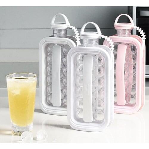 2-in-1 Kettle Type ice Hockey Mould Ice Cube Maker With Lid Ice Bucket Ice Mold Space Saving Champagne Wine Beer Bucket