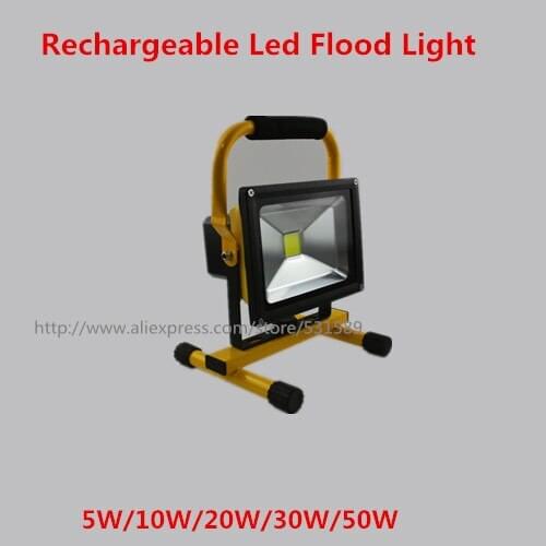 20PCS portable floodlight LED 10W Rechargeable waterproof IP65 White/Warm white outside camping lamps free shipping