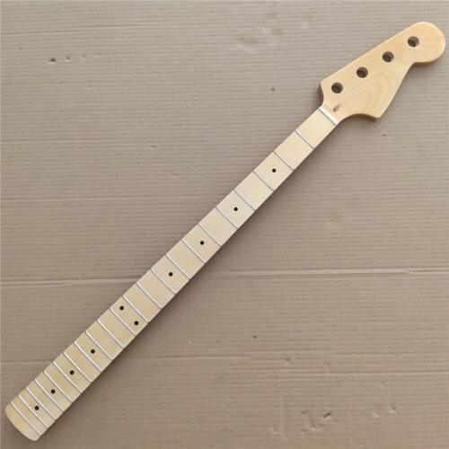 4 String Maple 22 frets JB Bass Guitar Neck Replacement Maple Fingerboard 34 Inch