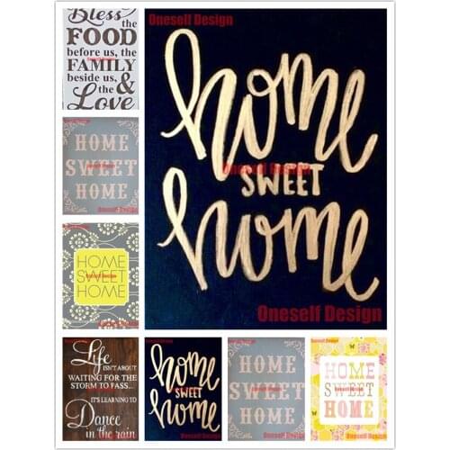 New style 5d diamond painting home sweet home diy diamond embroidery full set 5d diamond art kit decoration home wall sticker