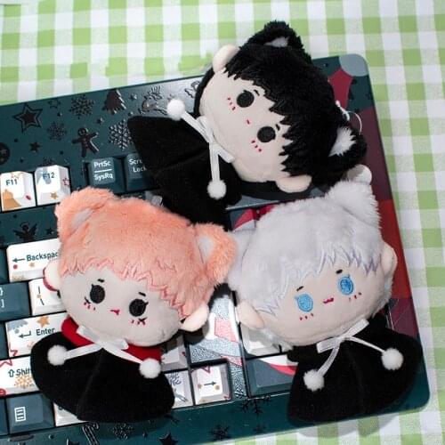 Anime Jujutsu Kaisen Yuji Itadori Fushiguro Megumi Gojo Satoru Cute Plush Doll Pendant Bag Keychain Keyring Toy Coaplay