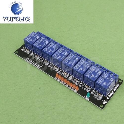 Free Ship 3pcs 8-Way Relay Expansion Board 5V Relay Module Single Chip Microcomputer Development