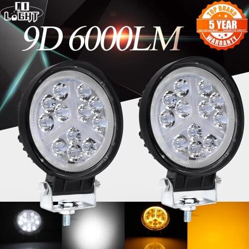 CO LIGHT 48W Led Bar Off road 4" Led Work Lights 12V 24V 6000LM Spotlight Barra for Tractor Car 4x4 ATV UTV Truck Driving Lights