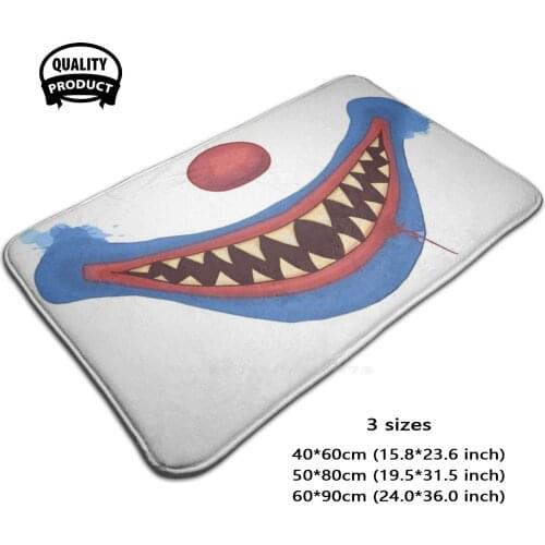 Grinning Clown Door Mat Foot Pad Home Rug Halloween Halloween2020 Clown Mouth