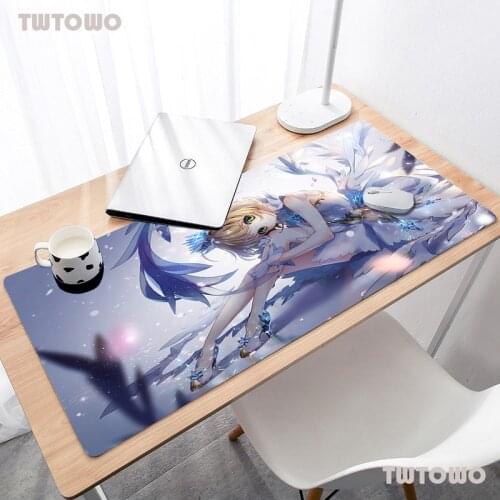 900x400 Big Size Gaming Mouse Pad Laptop Mouse Mats For Table Mats 2021 Beauty Girl Design Cardcaptor Sakura Cartoon